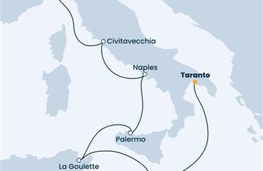 Costa Fascinosa - Malta, Tunisko, Itálie (Taranto)