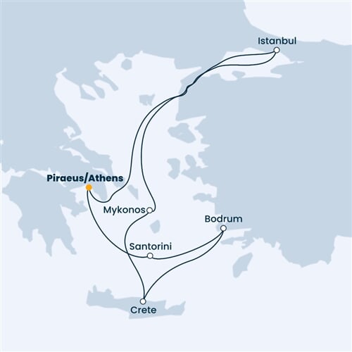 Trasa plavby CFO-ATH07A09