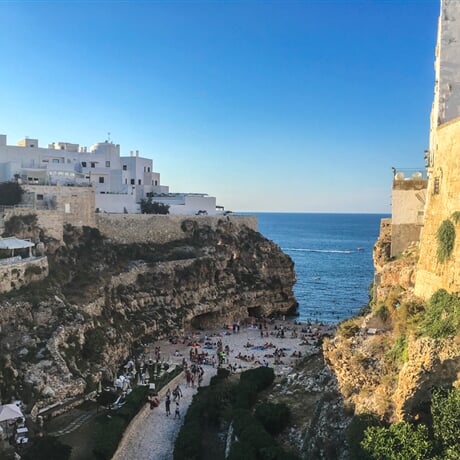 Lodní výlet a volný čas v Polignano a Mare - z Bari