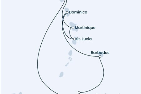 Costa Fortuna - Nizozemské Antily, Trinidad a Tobago, Dominika (Pointe-a-Pitre)