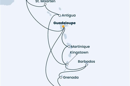 Costa Fortuna - Nizozemské Antily, Trinidad a Tobago, Sv.Vincenc a Grenadiny, Panenské o. (britské) (Pointe-a-Pitre)