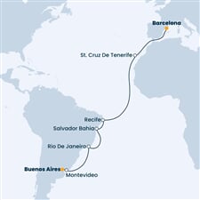Costa Fascinosa - Španělsko, Brazílie, Uruguay, Argentina (z Barcelony)