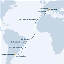 Costa Fascinosa - Itálie, Francie, Španělsko, Brazílie, Uruguay, ... (ze Savony)