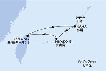 MSC Bellisima - Tchajwan, Japonsko (Keelung)