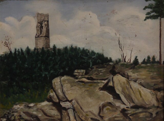 Krajina se zříceninou Orlíka