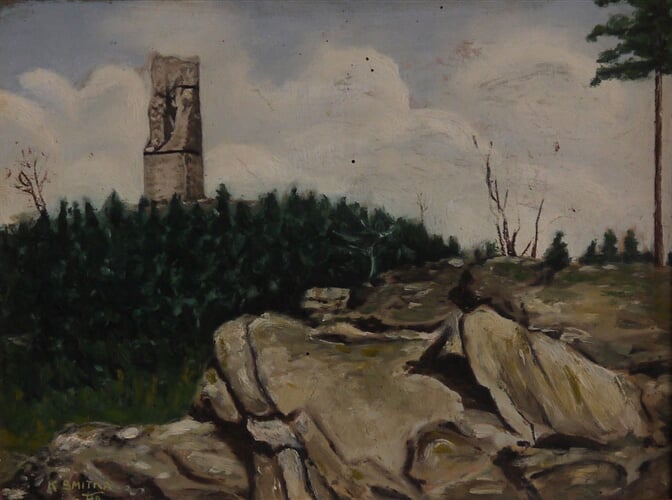 13 091, K. Smítka, Krajina se zříceninou Orlíka