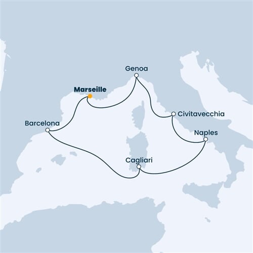 Trasa plavby CTO-MRS07A2C