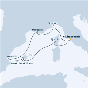 Trasa plavby CDI-CIV07A28