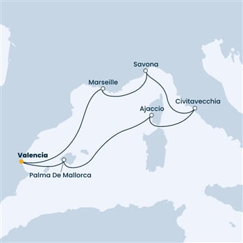 Trasa plavby CDI-VLC07A19