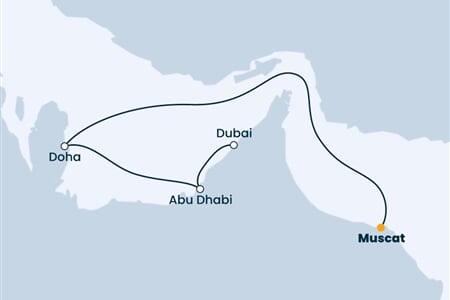 Costa Toscana - Omán, Katar, Arabské emiráty (Maskat)