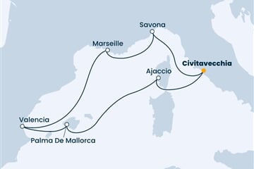 Costa Diadema - Itálie, Francie, Španělsko (z Civitavecchie)
