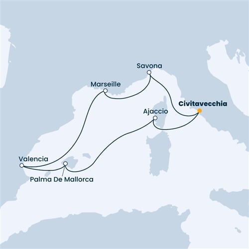 Trasa plavby CDI-CIV07A28