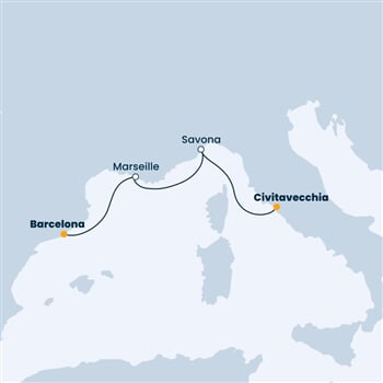 Trasa plavby CSM-CIV03A02