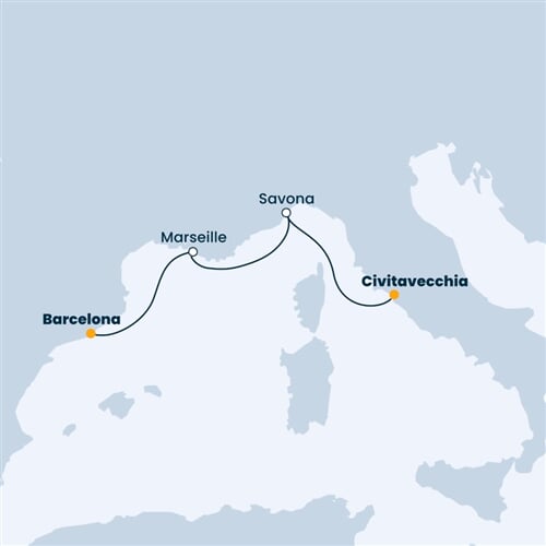 Trasa plavby CSM-CIV03A02