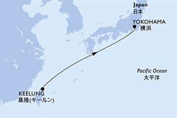 MSC Bellissima - Tchajwan, Japonsko (Keelung)