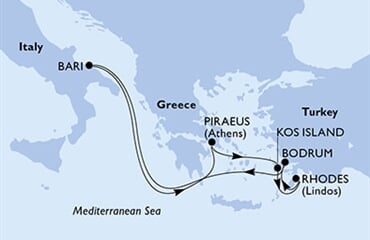 MSC Opera - Turecko, Itálie, Řecko