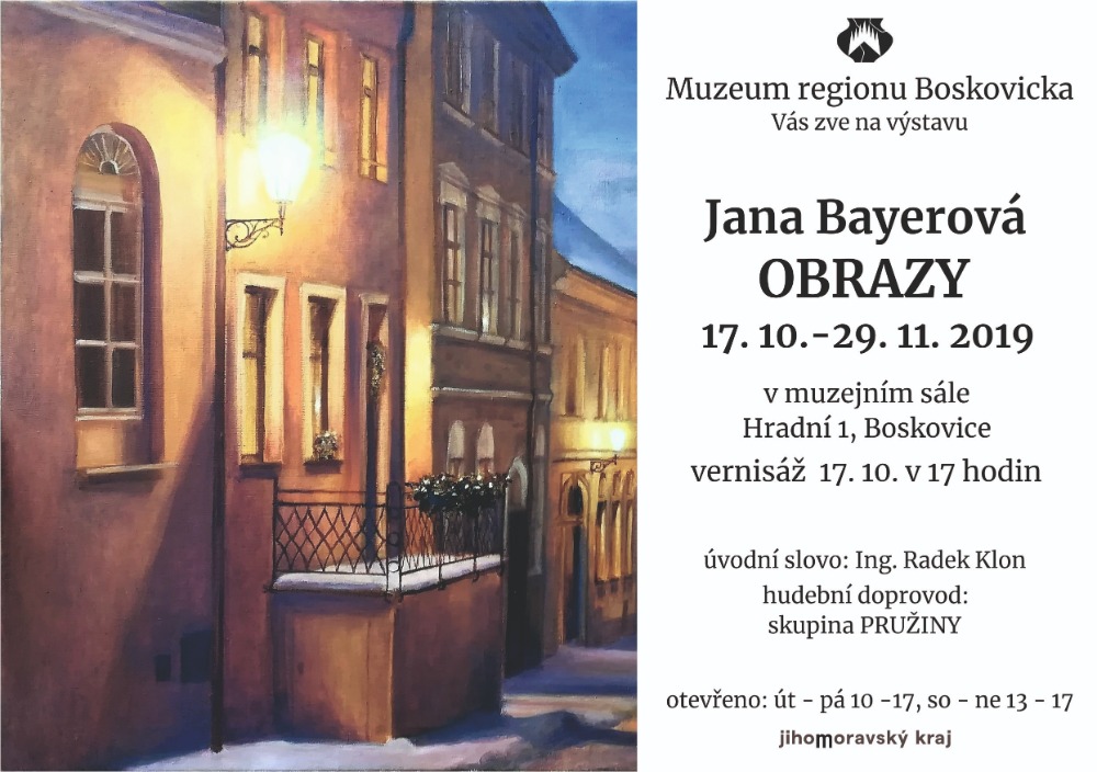 výstava.Muzeum regionu Boskovicka 2019