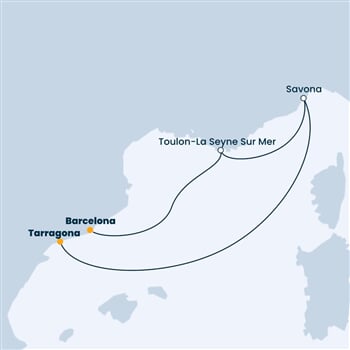 Trasa plavby CFO-BCN04A10