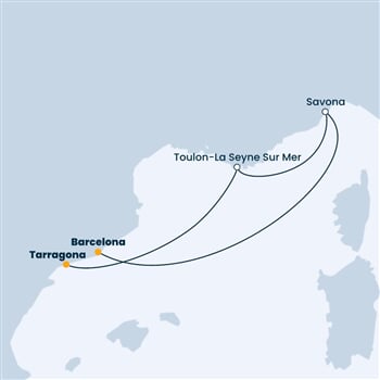 Trasa plavby CFO-TRG03A00