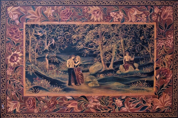 Gobelín I, olej na plátně, 1m x 80 cm