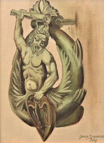 Klepadlo z benátek, olej na plátně, 25 x 35 cm