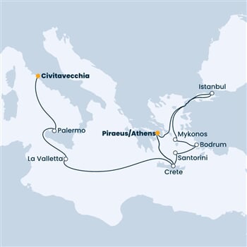 Trasa plavby CFO-ATH12A02