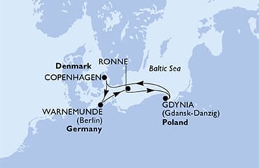 MSC Poesia - Dánsko, Německo, Polsko, Švédsko, Brazílie (z Kodaně)
