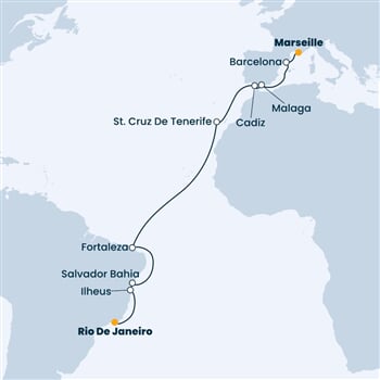 Trasa plavby CDI-RIO17A0A
