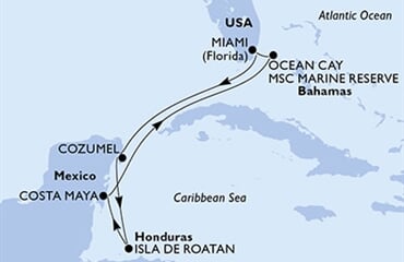 MSC Magnifica - USA, Brazílie, Mexiko, Honduras, Bahamy (z Miami)