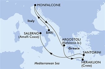MSC Opera - Itálie, Řecko (Bari)