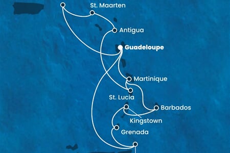 Costa Fortuna - Nizozemské Antily, Panenské o. (britské), Trinidad a Tobago, Sv.Vincenc a Grenadiny (Pointe-a-Pitre)