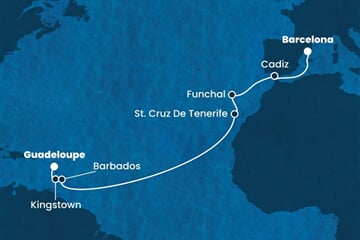 Costa Fortuna - Nizozemské Antily, Sv.Vincenc a Grenadiny, Španělsko, Portugalsko (Pointe-a-Pitre)
