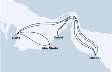 Costa Smeralda - Arabské emiráty, Katar, Omán (z Abú Dhabí)