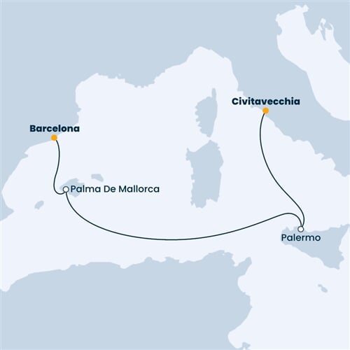 Trasa plavby CSM-BCN04272
