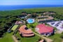 Letecký pohled na hotel, Arborea, Sardinie