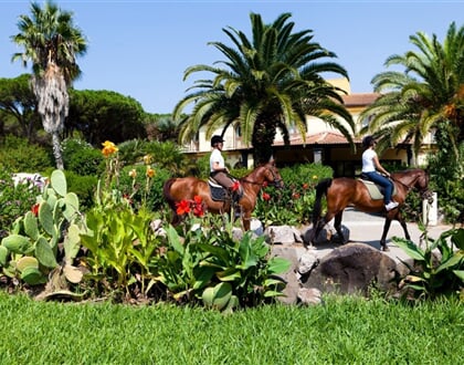 Hotelová zahrada, Arborea, Sardinie