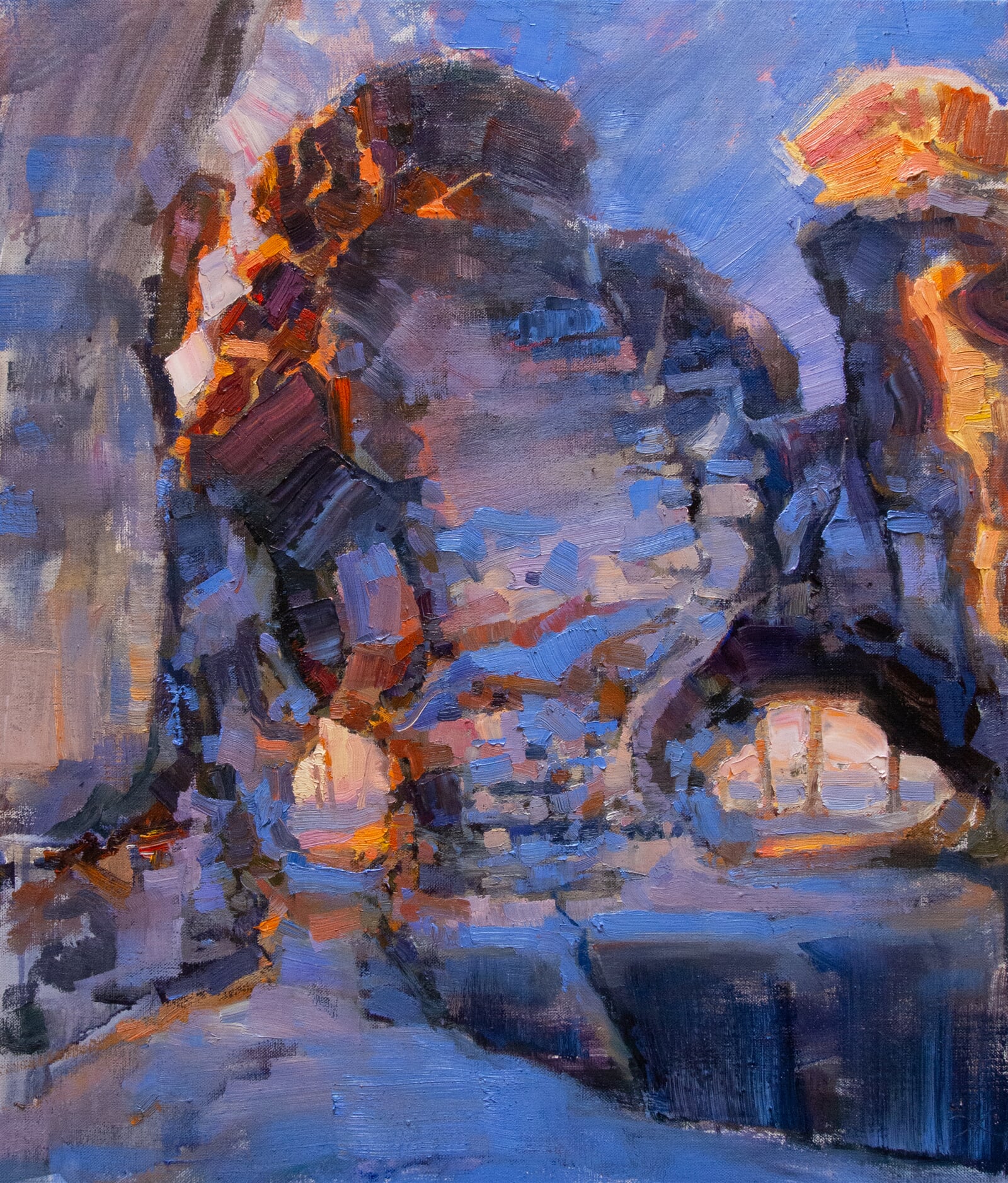 Adéla Topolová: Sněhový Větrník, 65 × 50 cm