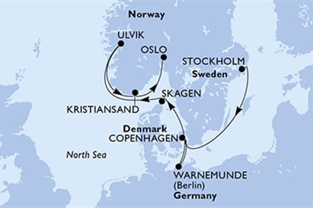 MSC Poesia - Švédsko, Dánsko, Německo, Norsko (ze Stockholmu)
