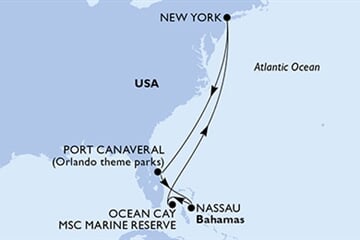 MSC Meraviglia - USA, Bahamy (z New Yorku)