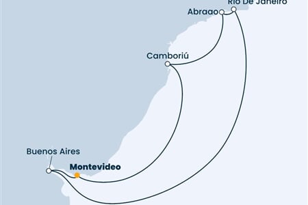 Costa Fascinosa - Uruguay, Argentina, Brazílie (Montevideo)