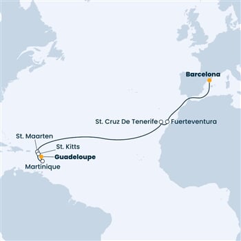 Trasa plavby CFO-BCN14A2K