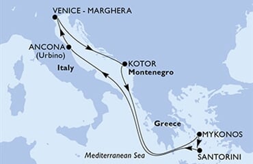 MSC Lirica - Itálie, Černá Hora, Řecko (Ancona)
