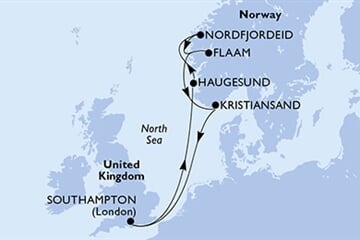 MSC Virtuosa - Velká Británie, Norsko (ze Southamptonu)