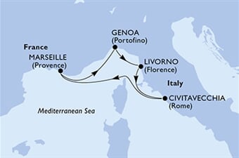 MSC Fantasia - Francie, Itálie (z Marseille)