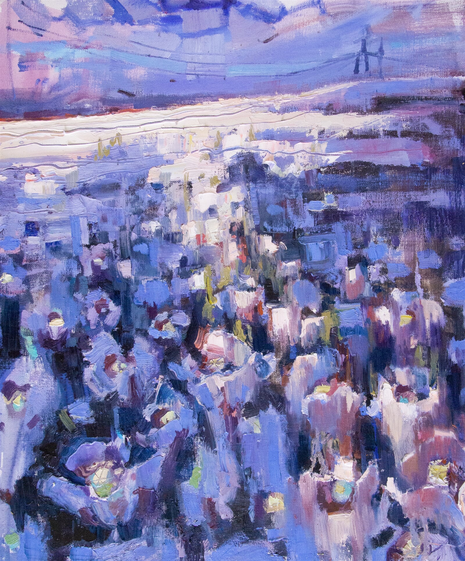Adéla Topolová: Sněhobílé pole, 60 × 50 cm