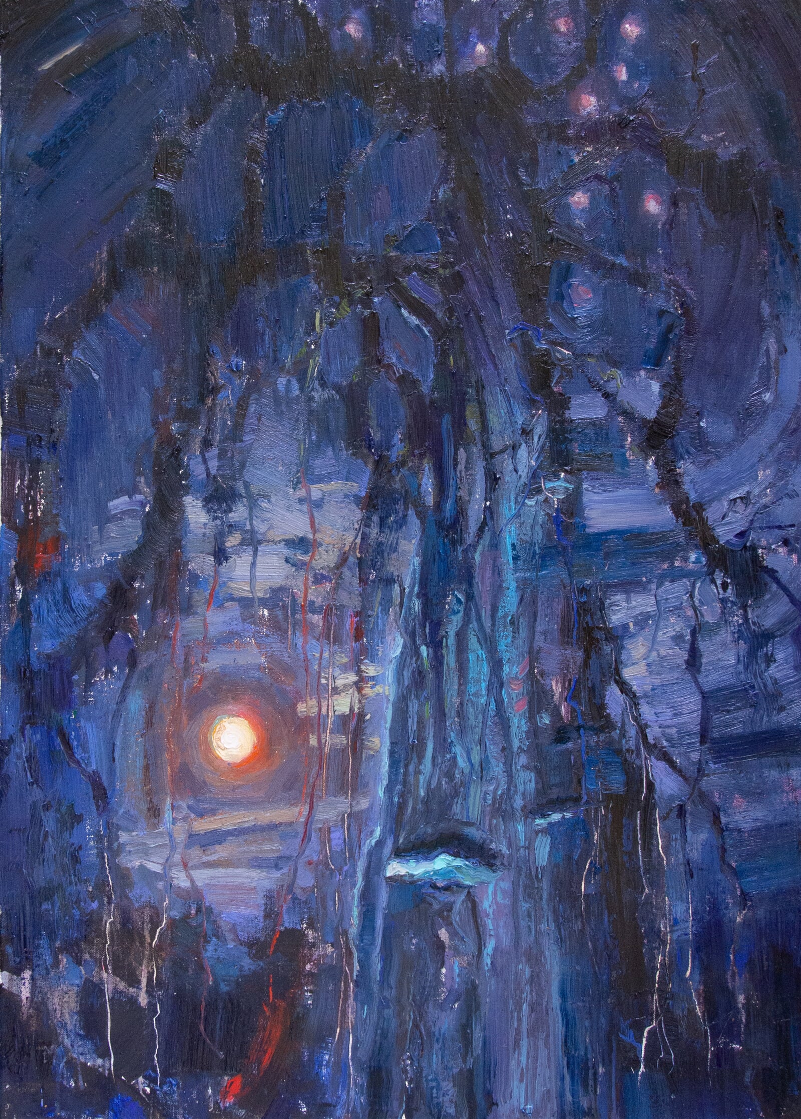 Adéla Topolová: Superúplněk, 85 × 60 cm