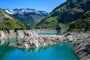 Rakousko - Korutany - přehradní jezero Kölnbrein v údolí Maltatal
