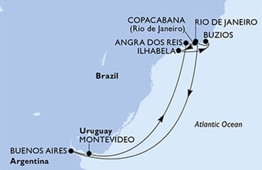 MSC Musica - Argentina, Uruguay, Brazílie (Buenos Aires)