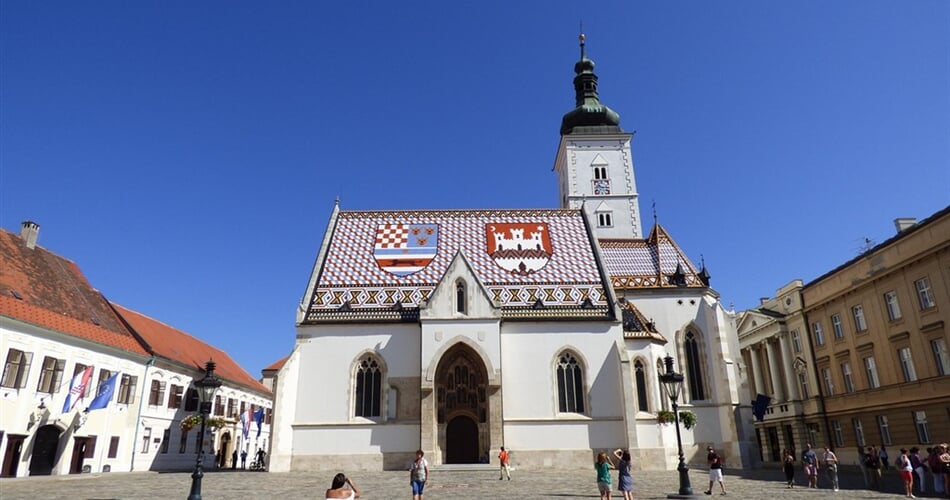 Chorvatsko - Zagreb - kostel sv. Marka