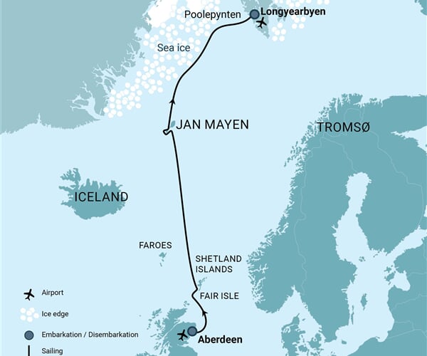 Arctic Ocean - Fair Isle, Jan Mayen, Ice edge, Spitsbergen, Birding (m/v Plancius)
